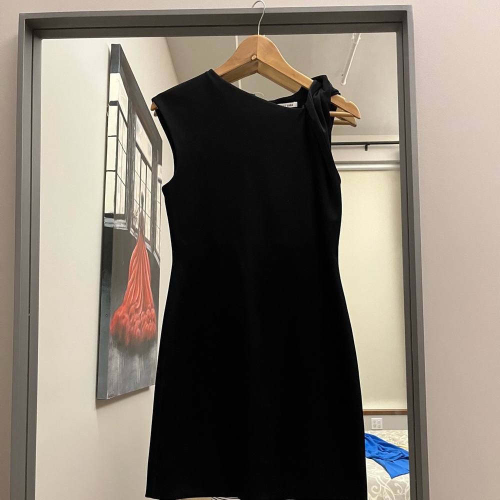Helmut Lang twist black cocktail dress